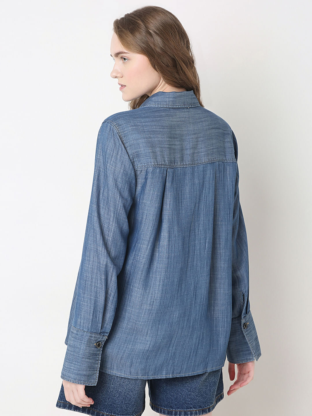 Blue Tencel Shirt