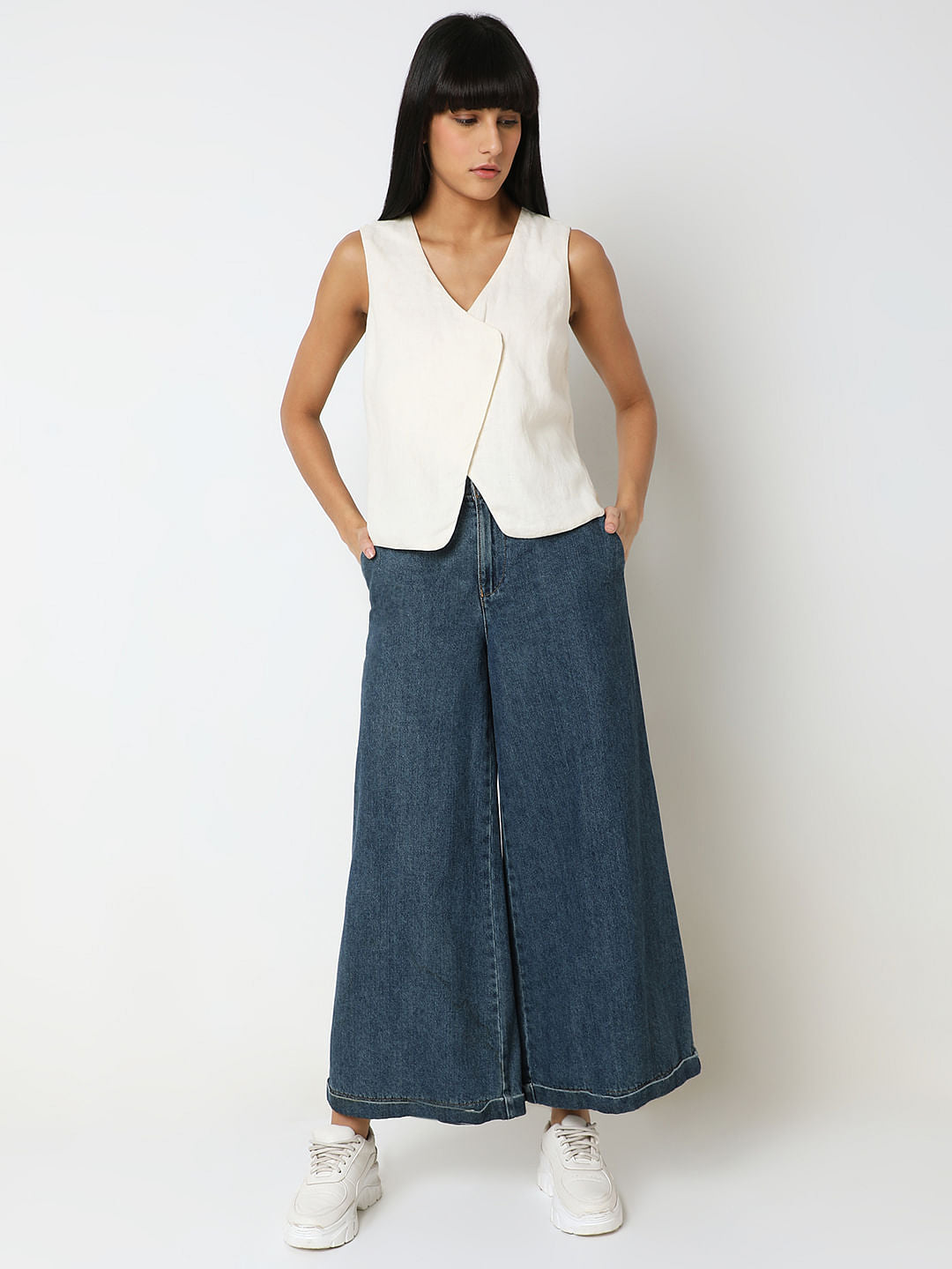 Off-White Linen Vest