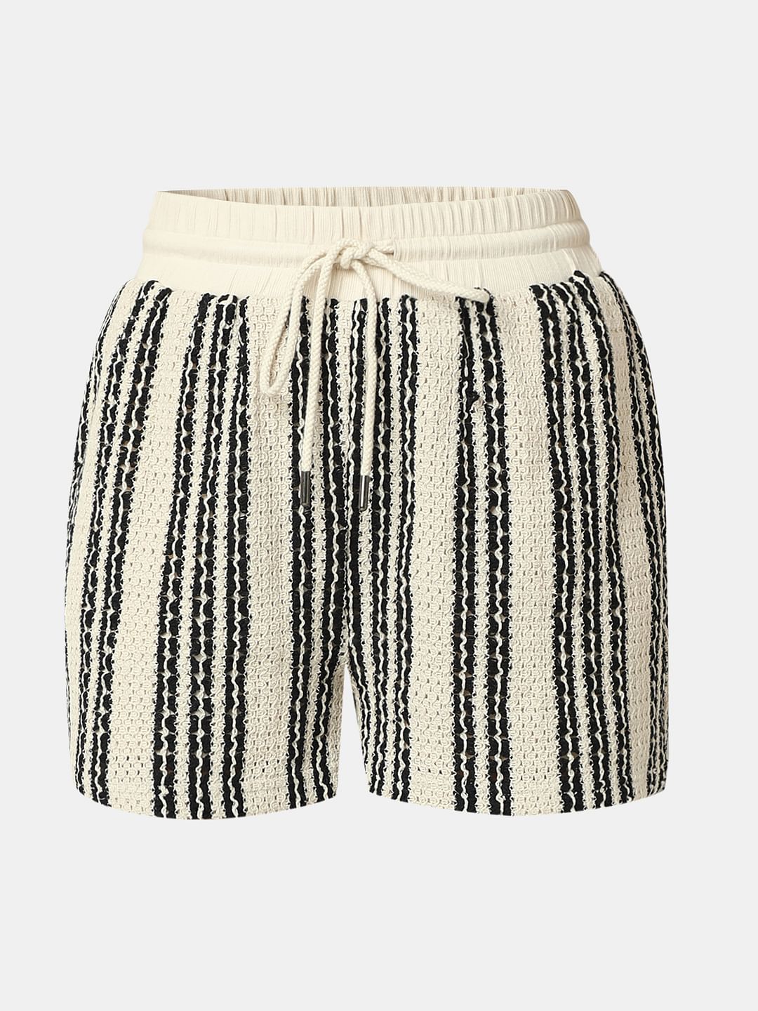 Off-White High Rise Co-Ord Set Shorts