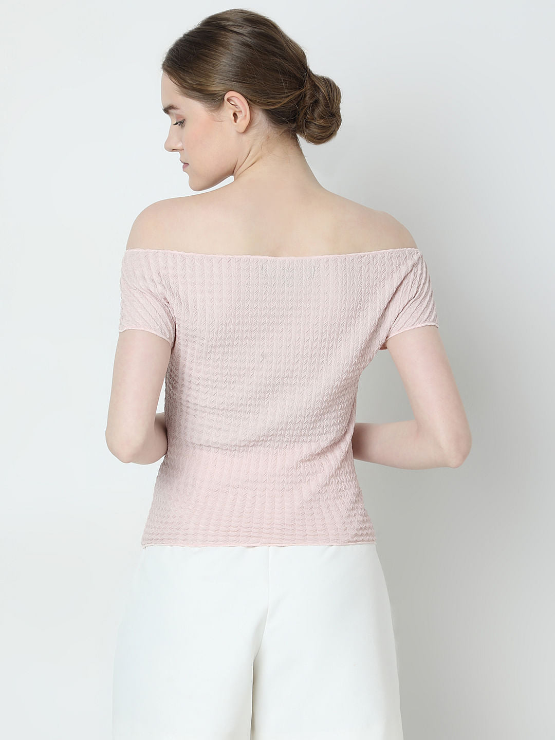 Pink Off-Shoulder Top