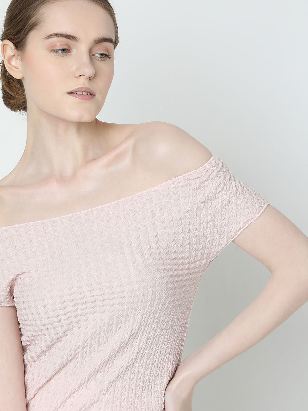 Pink Off-Shoulder Top