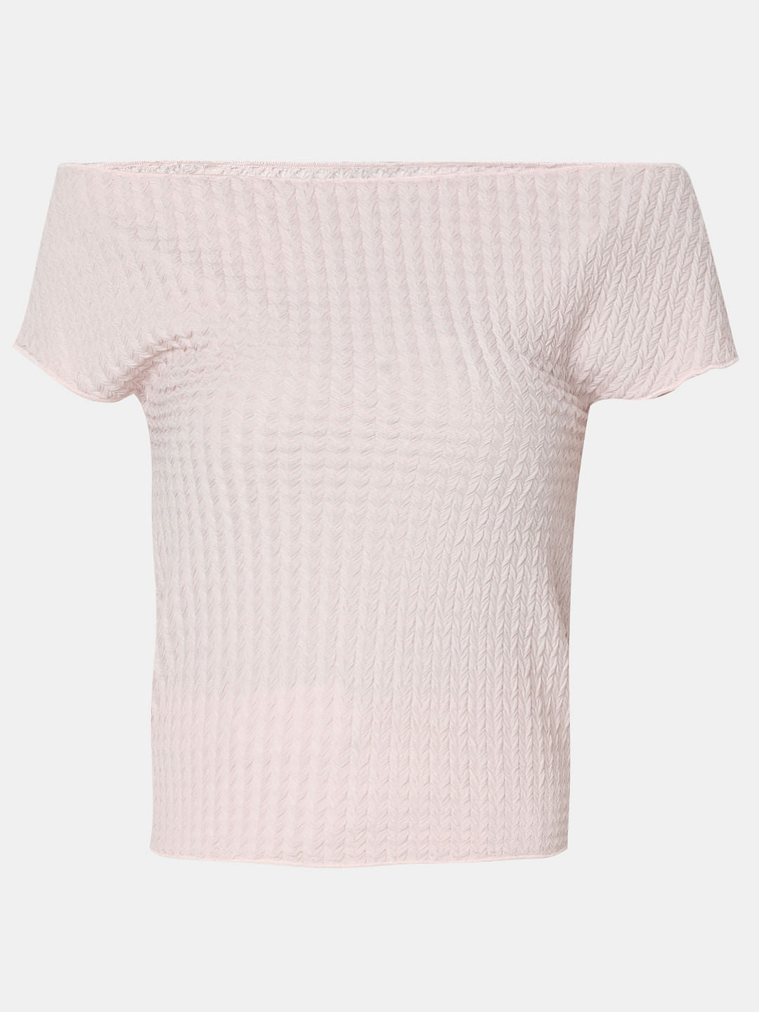 Pink Off-Shoulder Top