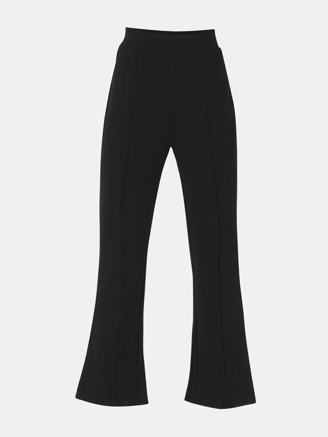 Black High Rise Flared Pants