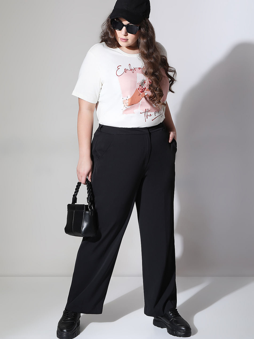 Curve Black High Rise Pants