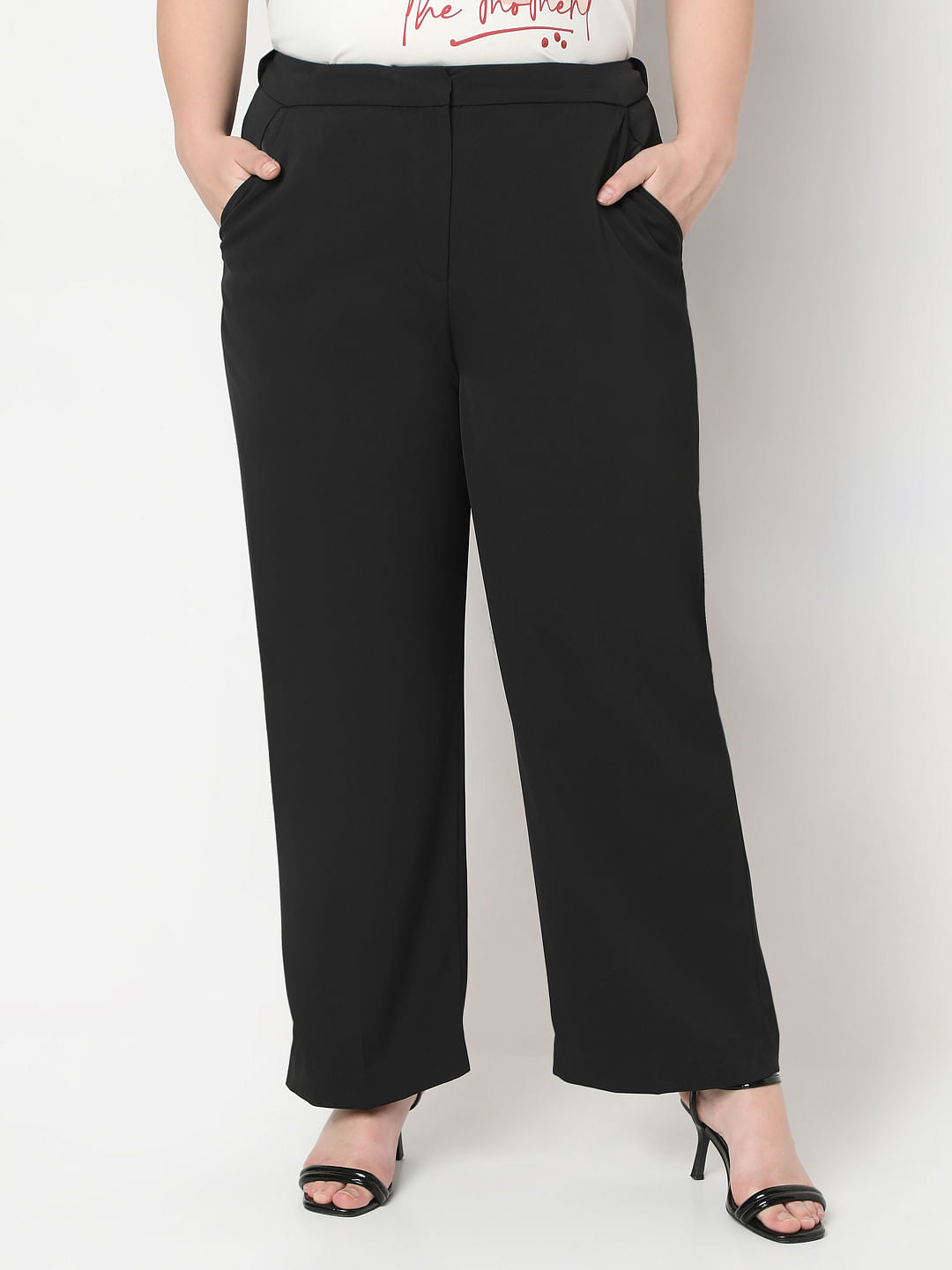 Curve Black High Rise Pants