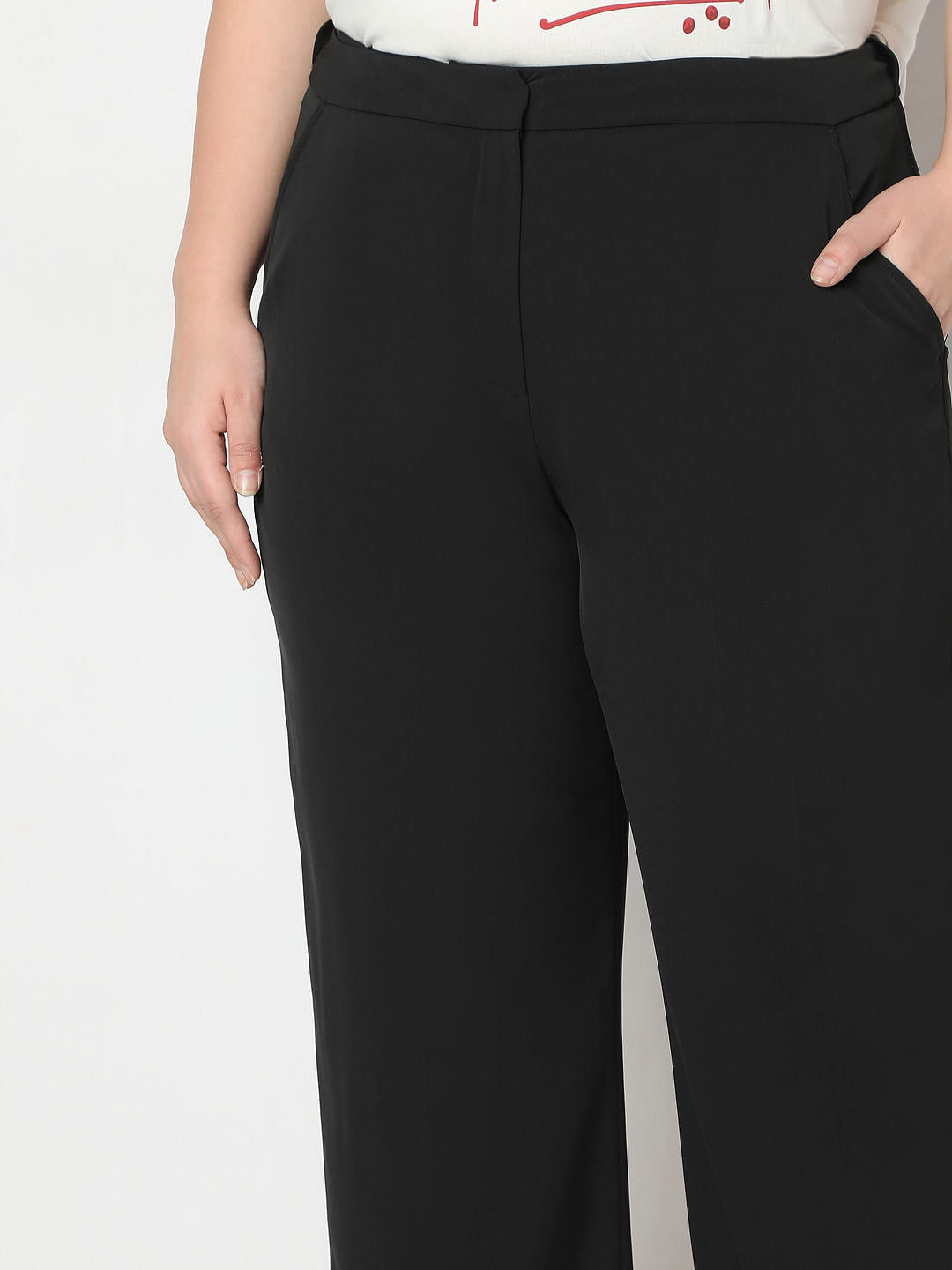 Curve Black High Rise Pants