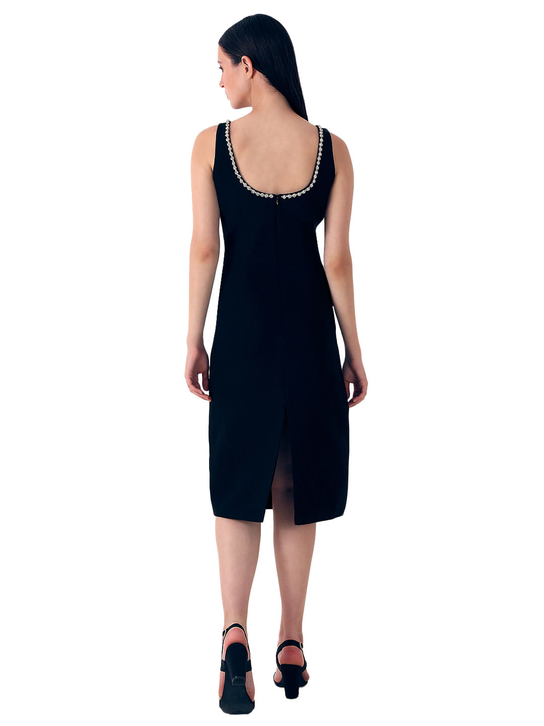 Black Bodycon Midi Dress