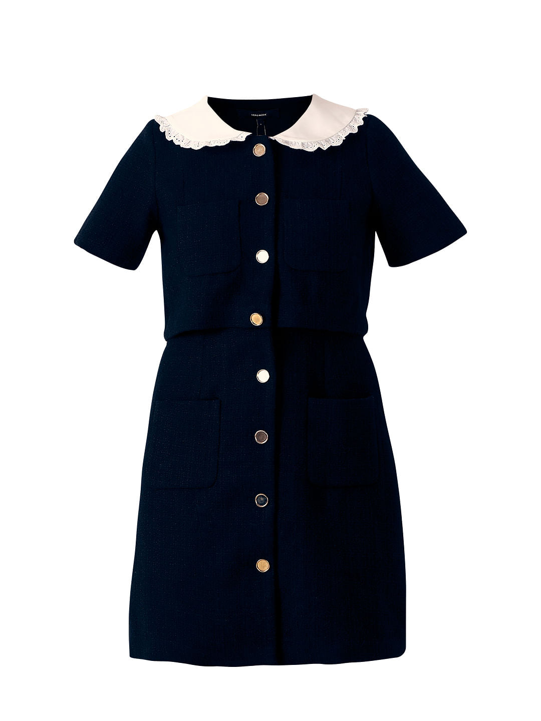 Black Textured Mini Dress