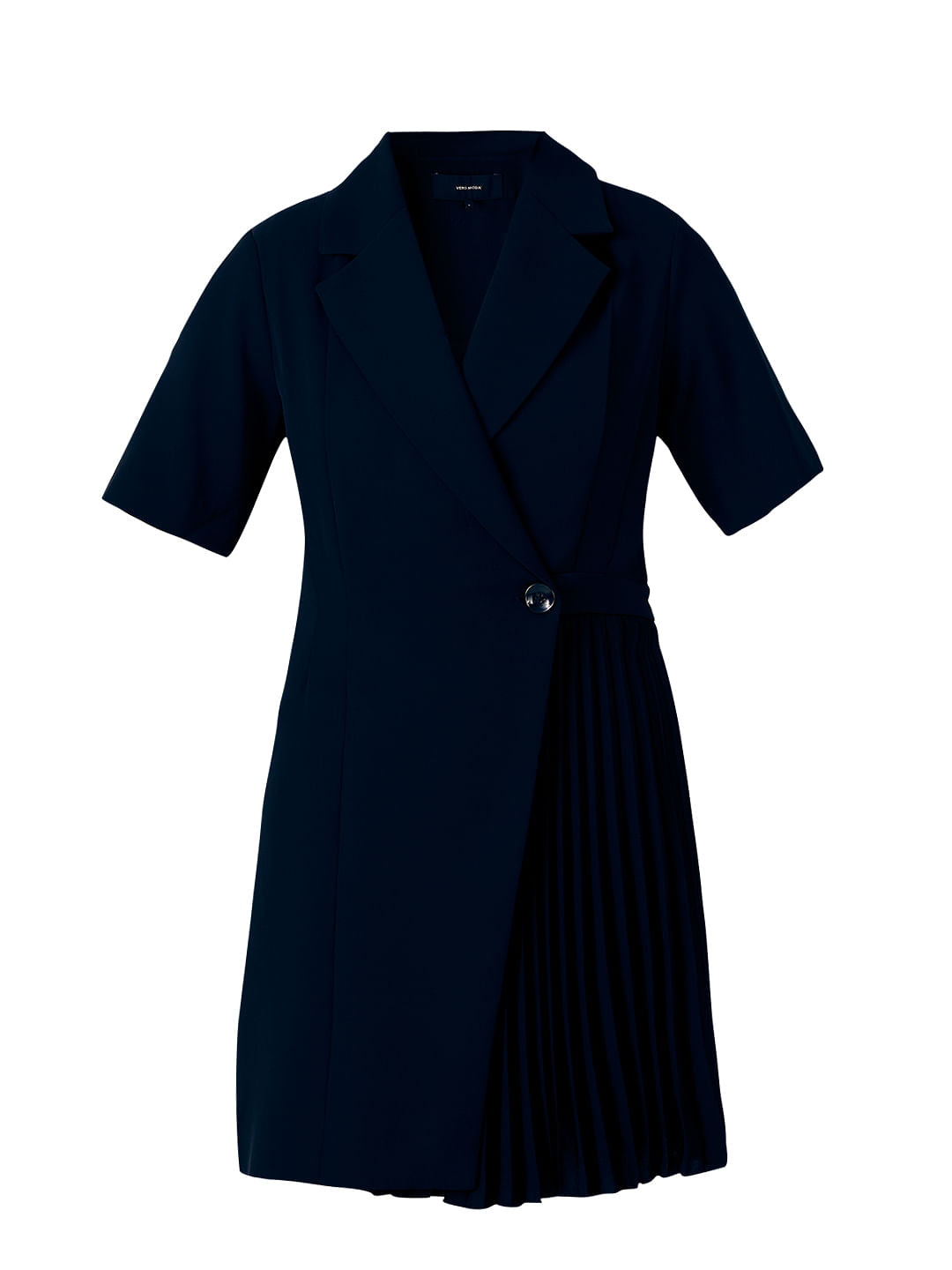 Black Pleated Blazer Dress