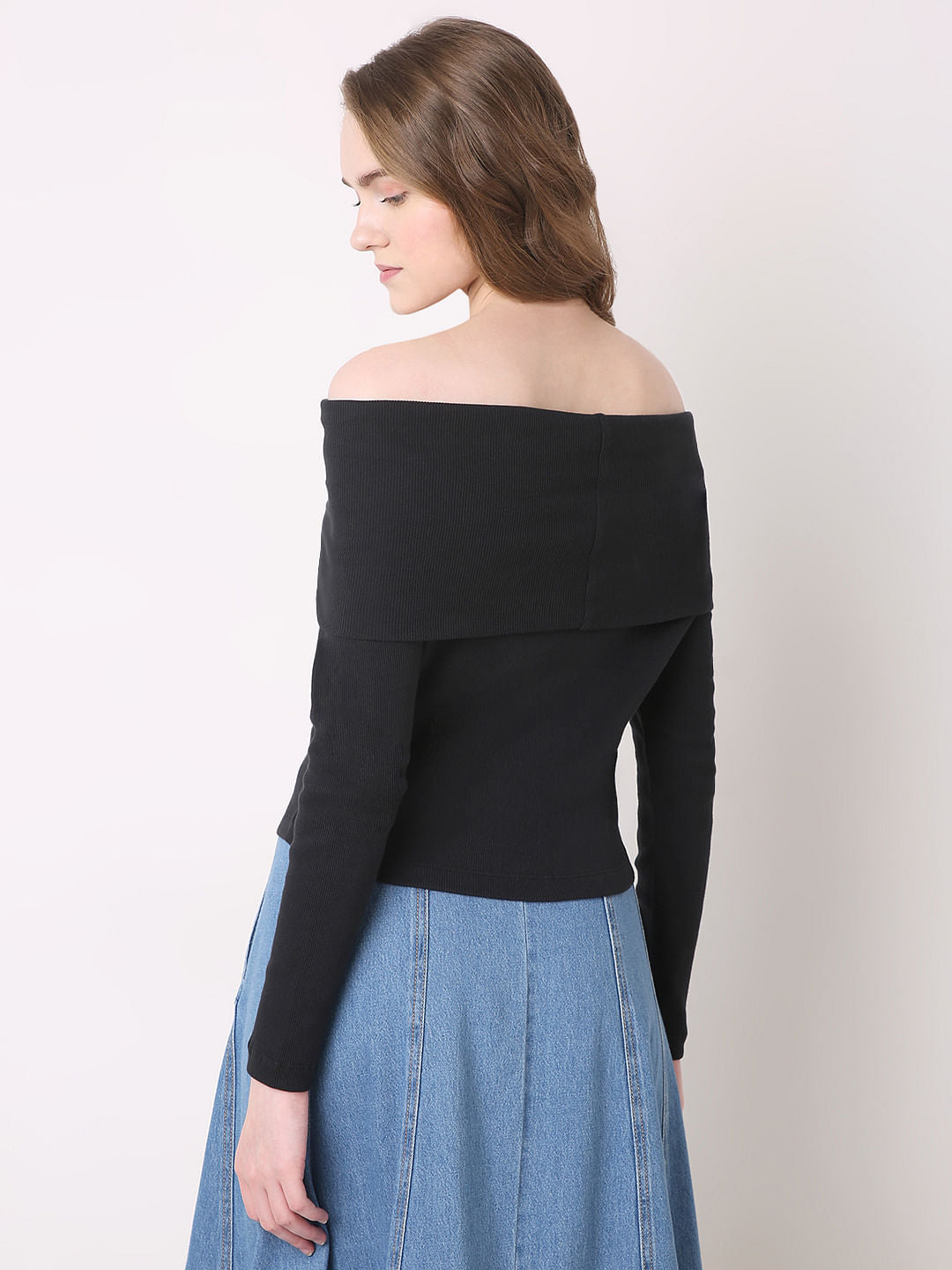 Black Off-Shoulder Top