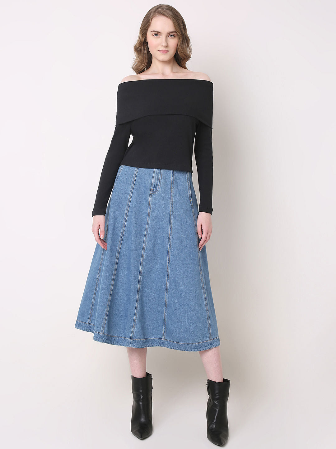 Black Off-Shoulder Top