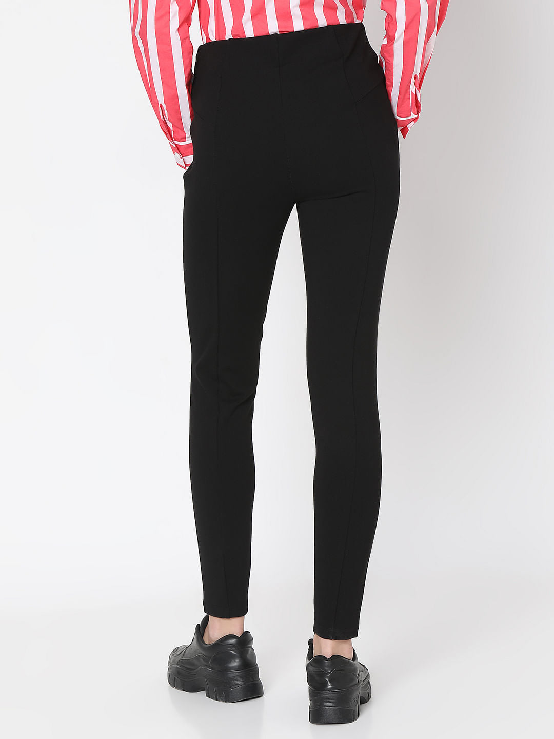 Black High Rise Skinny Fit Jeggings