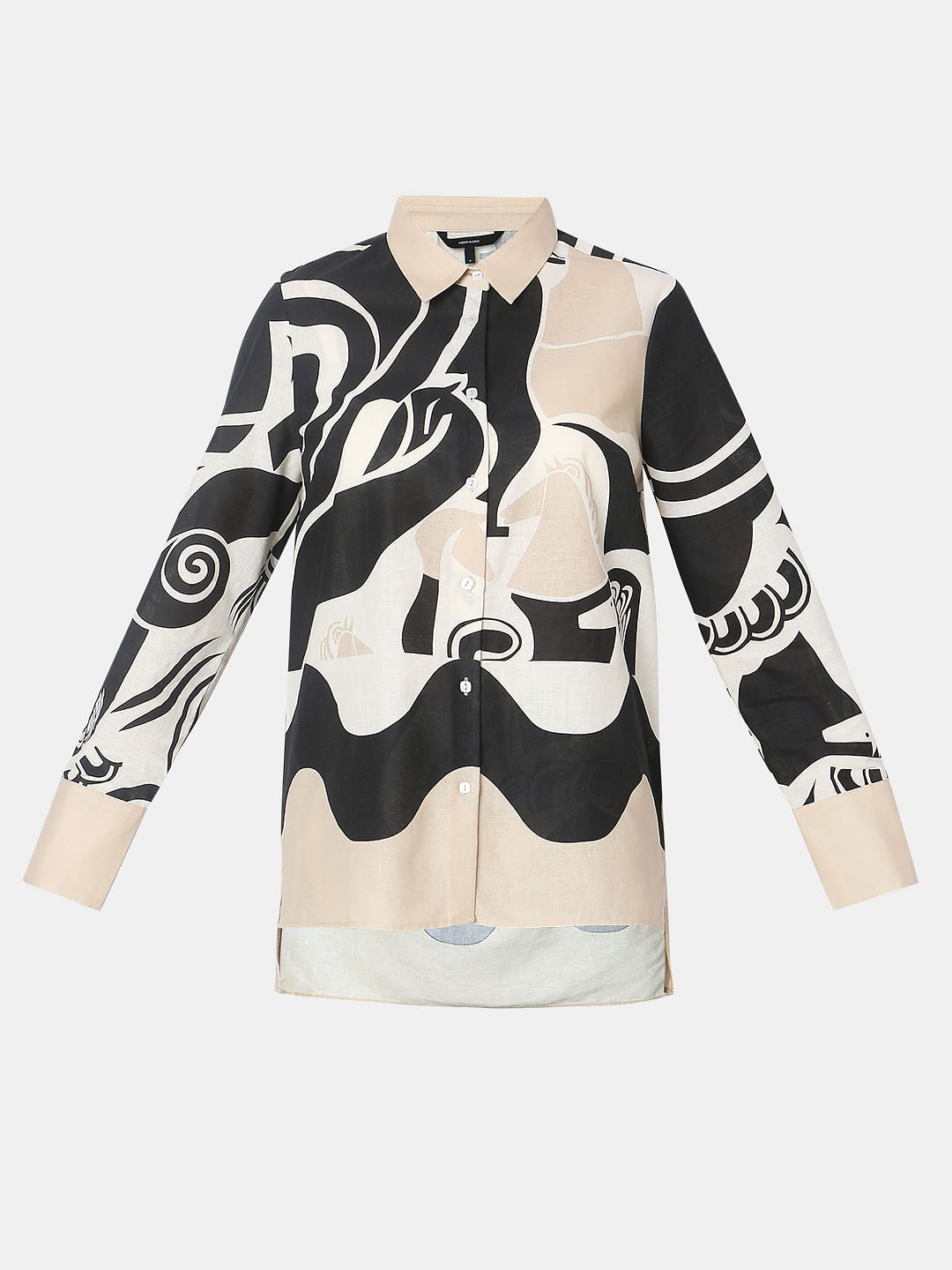 Off-White Abstract Print Co-Ord Set Shirt