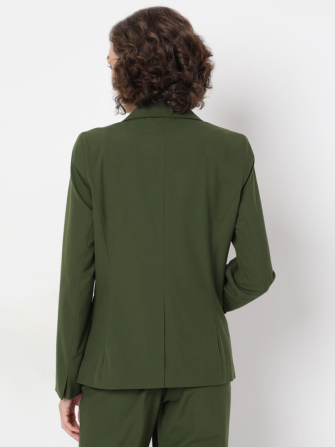 Green Single Breasted Blazer