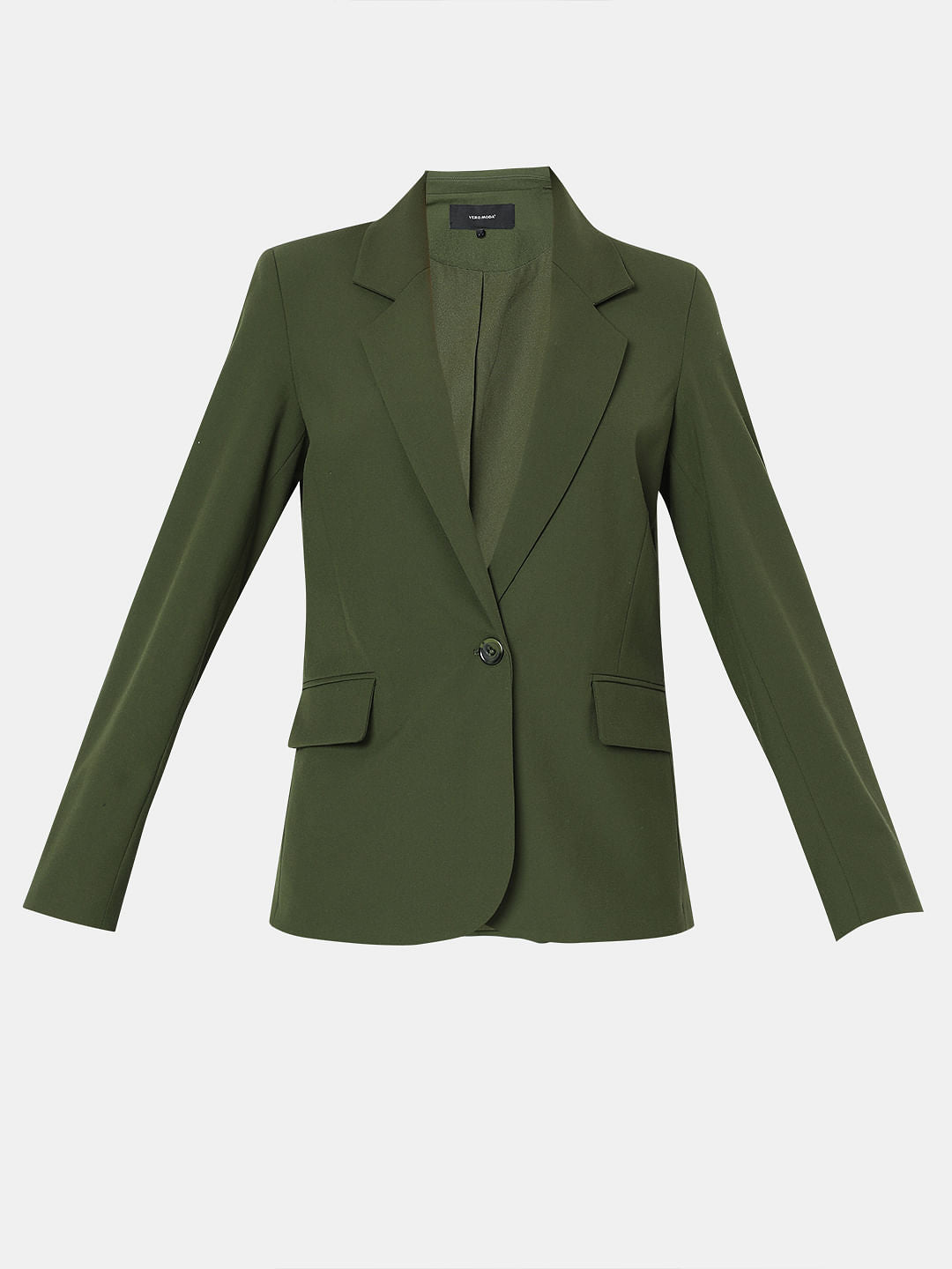 Green Single Breasted Blazer