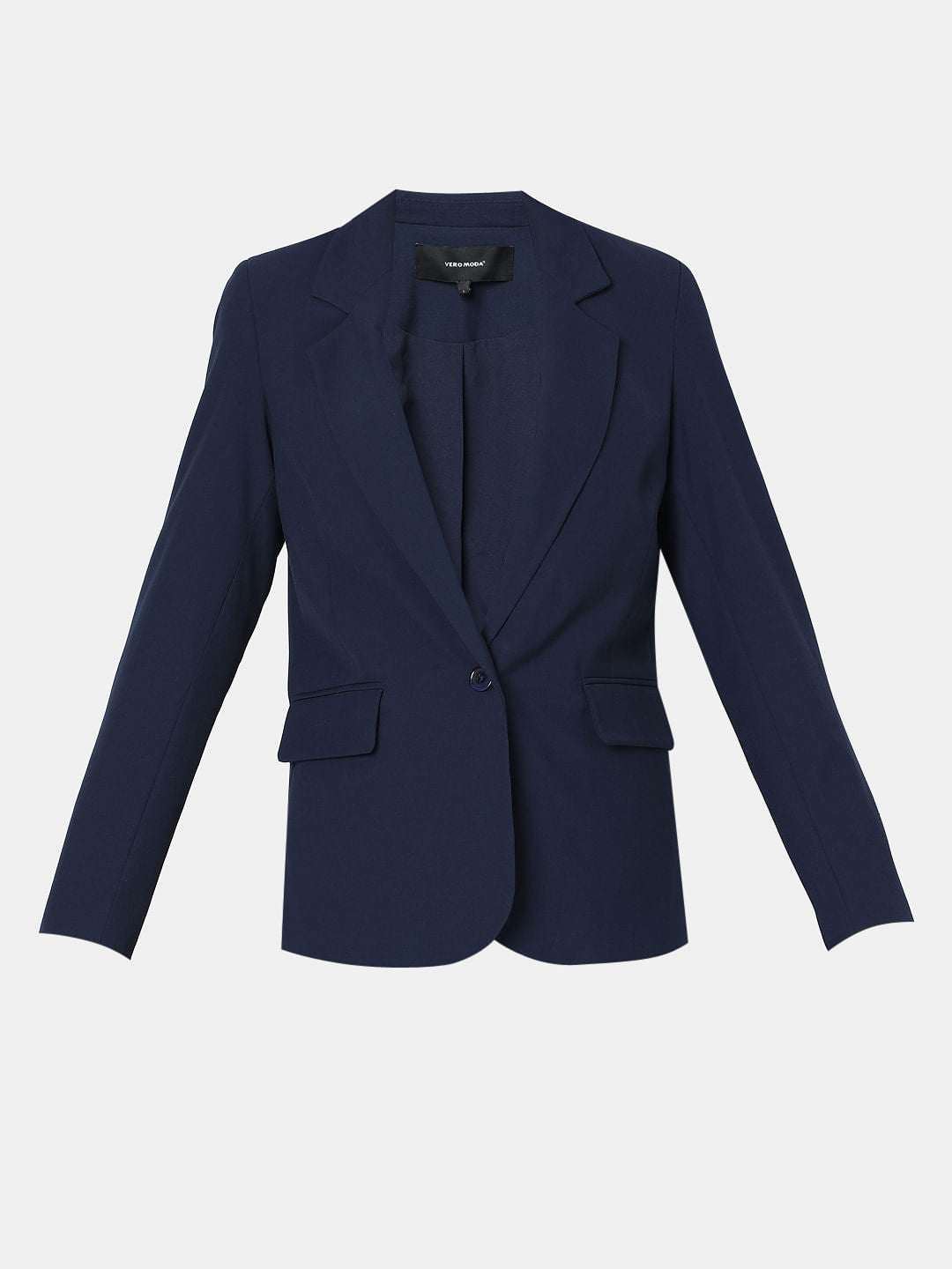Blue Single Breasted Blazer