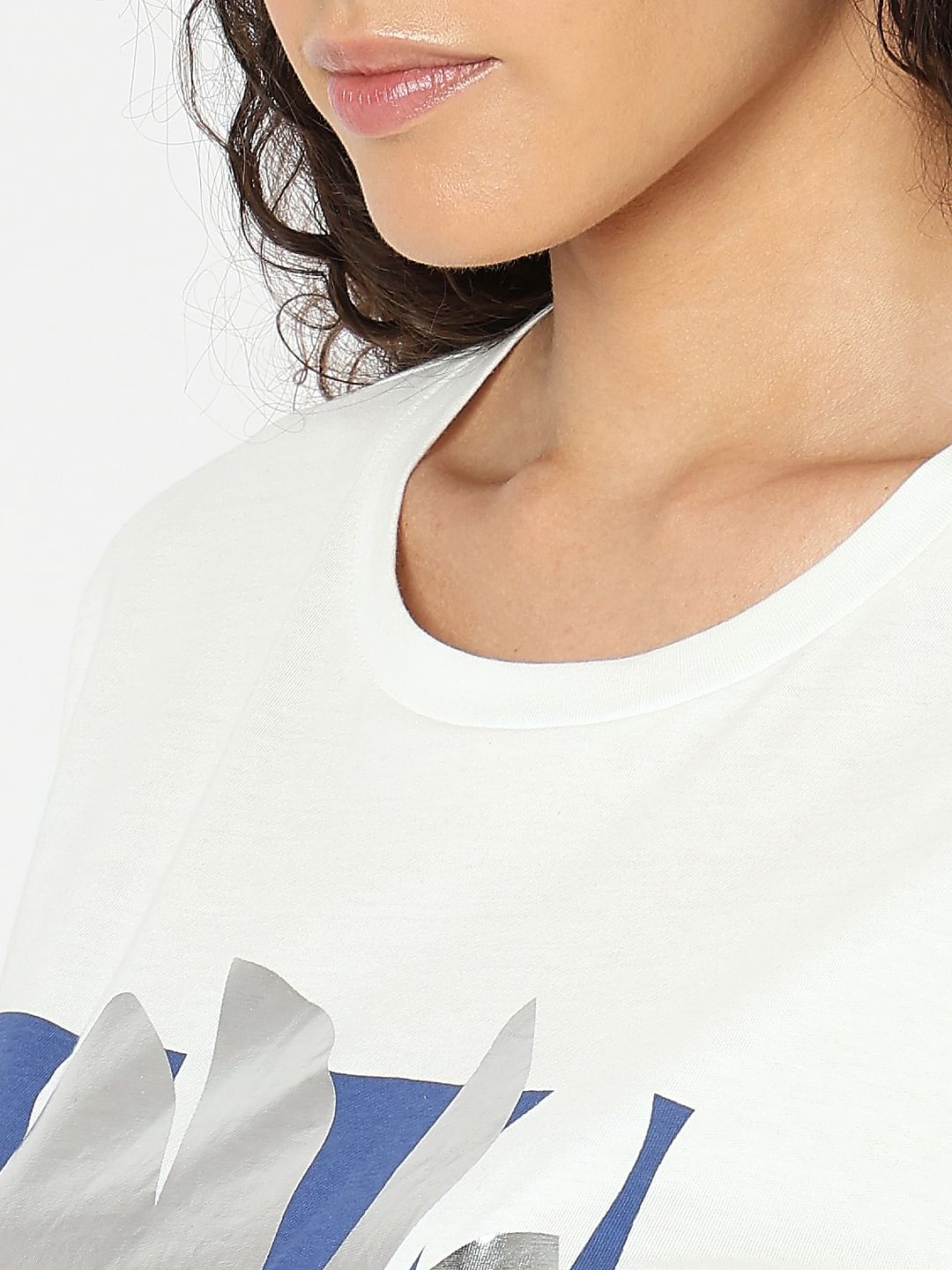 White Graphic Print T-Shirt