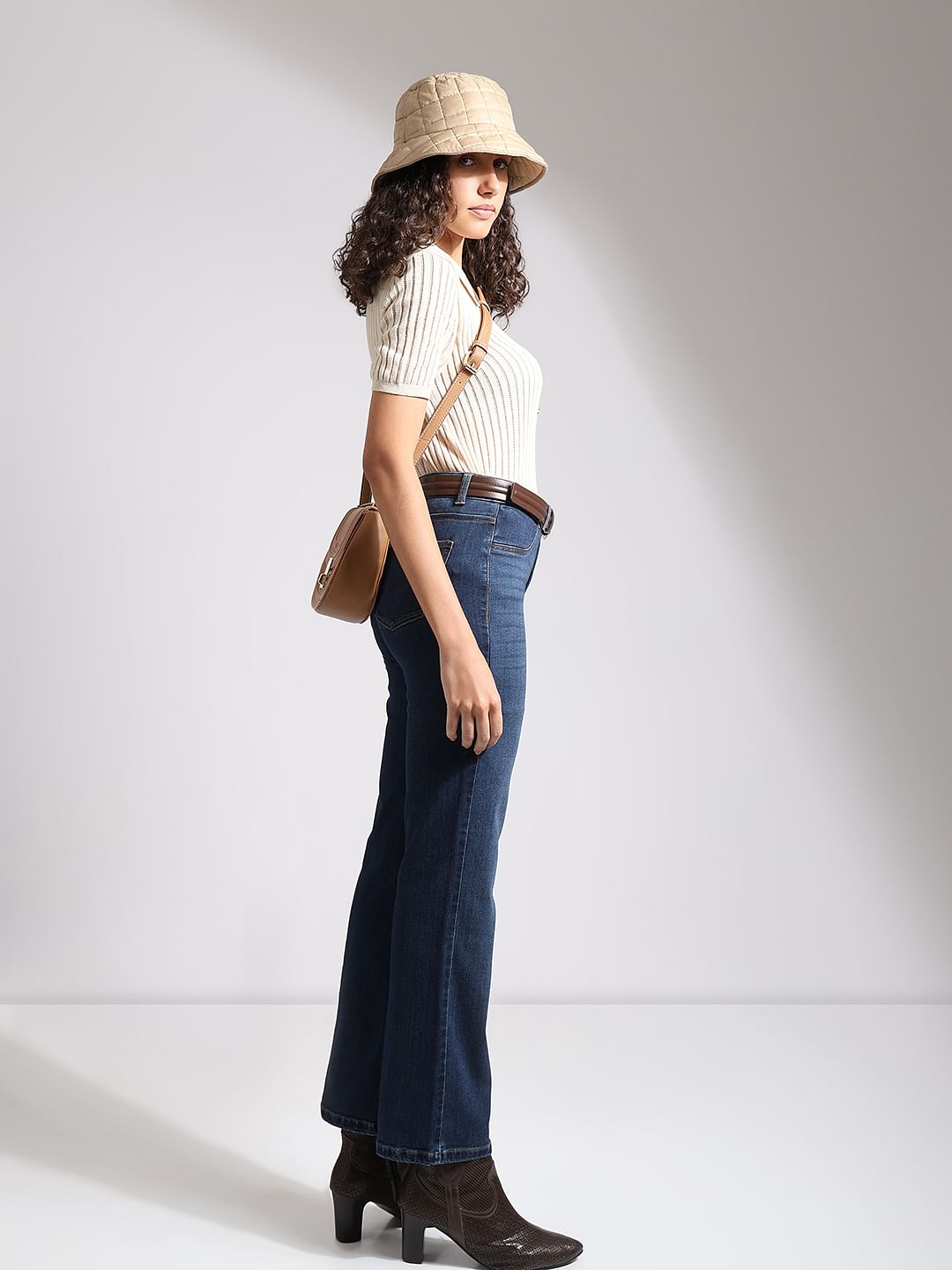 High Rise Wide Leg Jeans