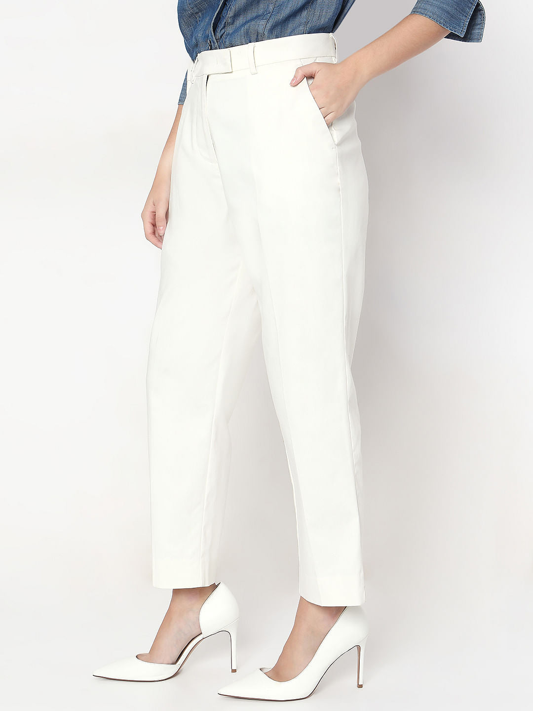 White Cigarette Trouser