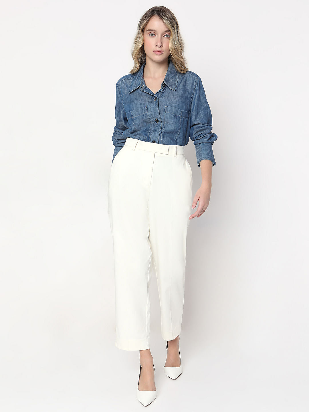 White Cigarette Trouser