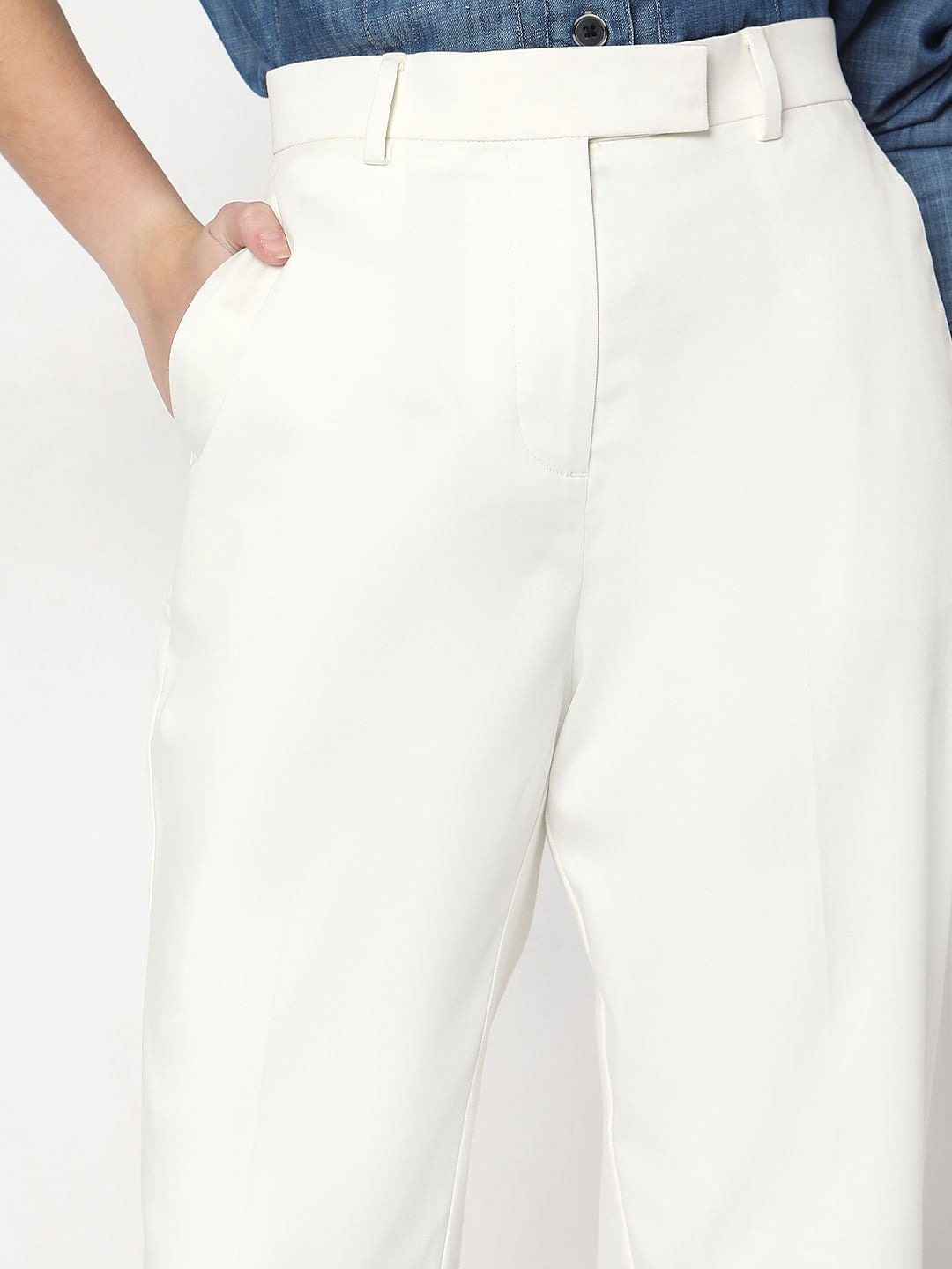 White Cigarette Trouser