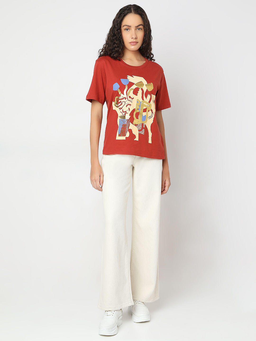 Red Graphic Print T-Shirt