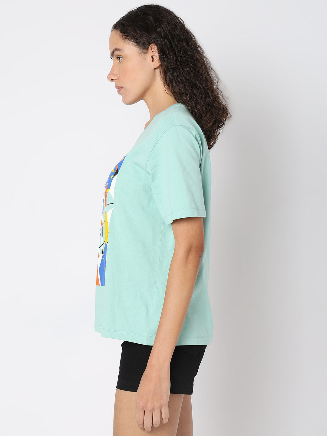 Blue Graphic Print T-Shirt