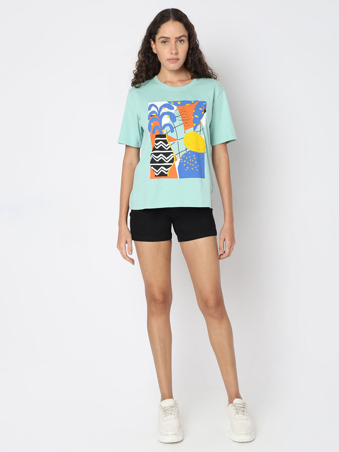 Blue Graphic Print T-Shirt