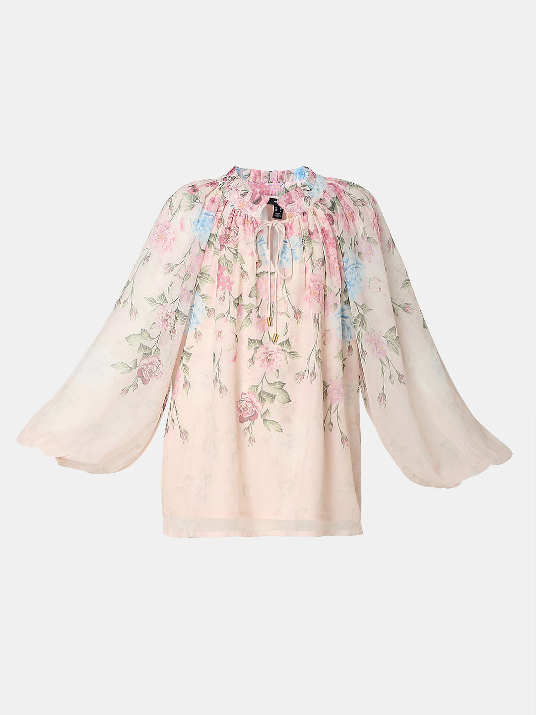 Light Pink Floral Print Top