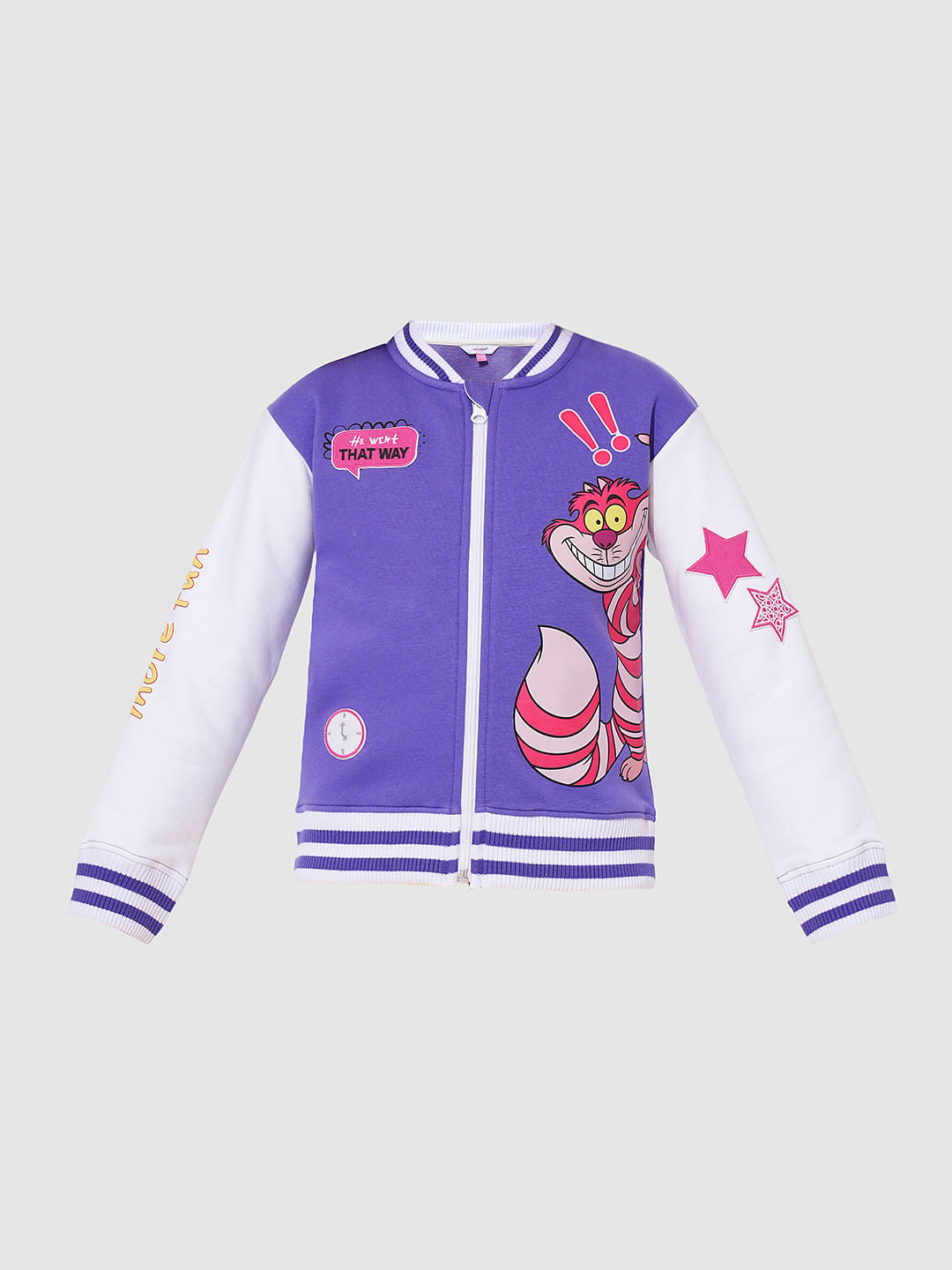 Girls Purple Chesha Grafitti Sweat