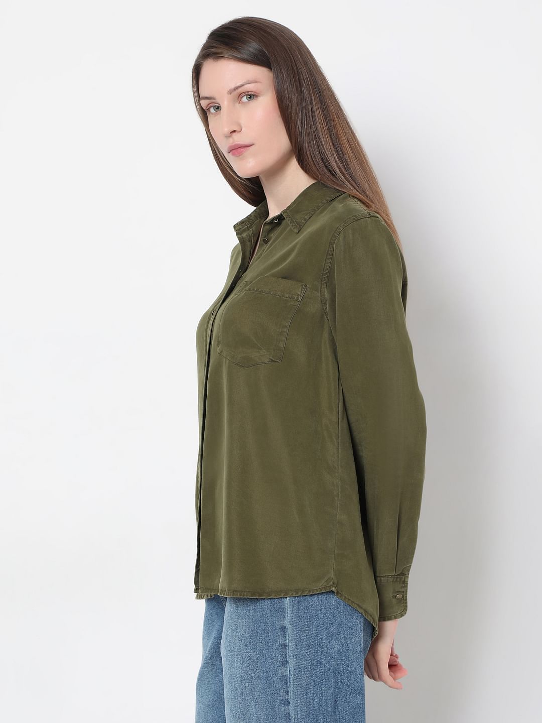 Green Long Sleeves Shirt