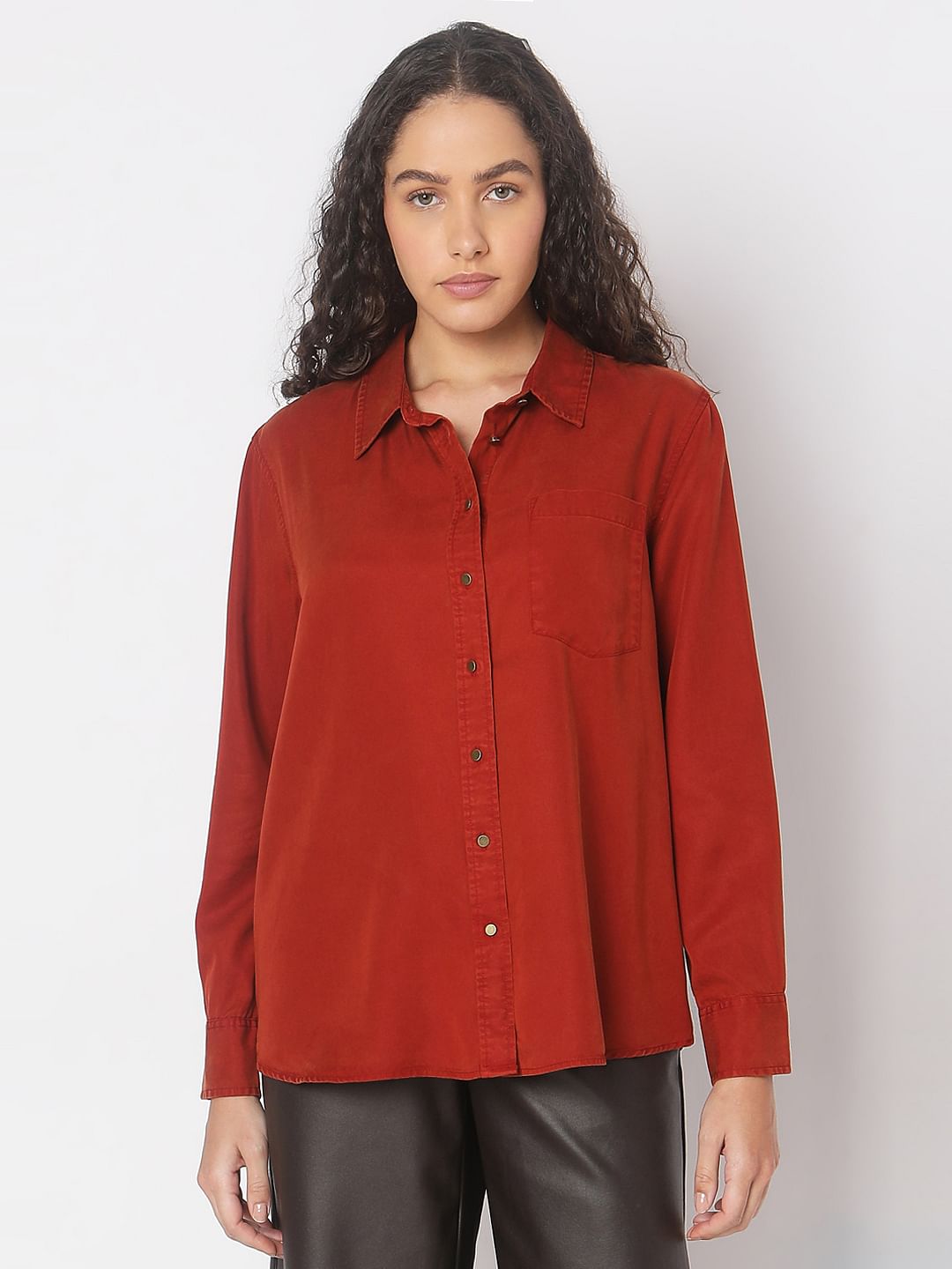 Orange Regular Shirt