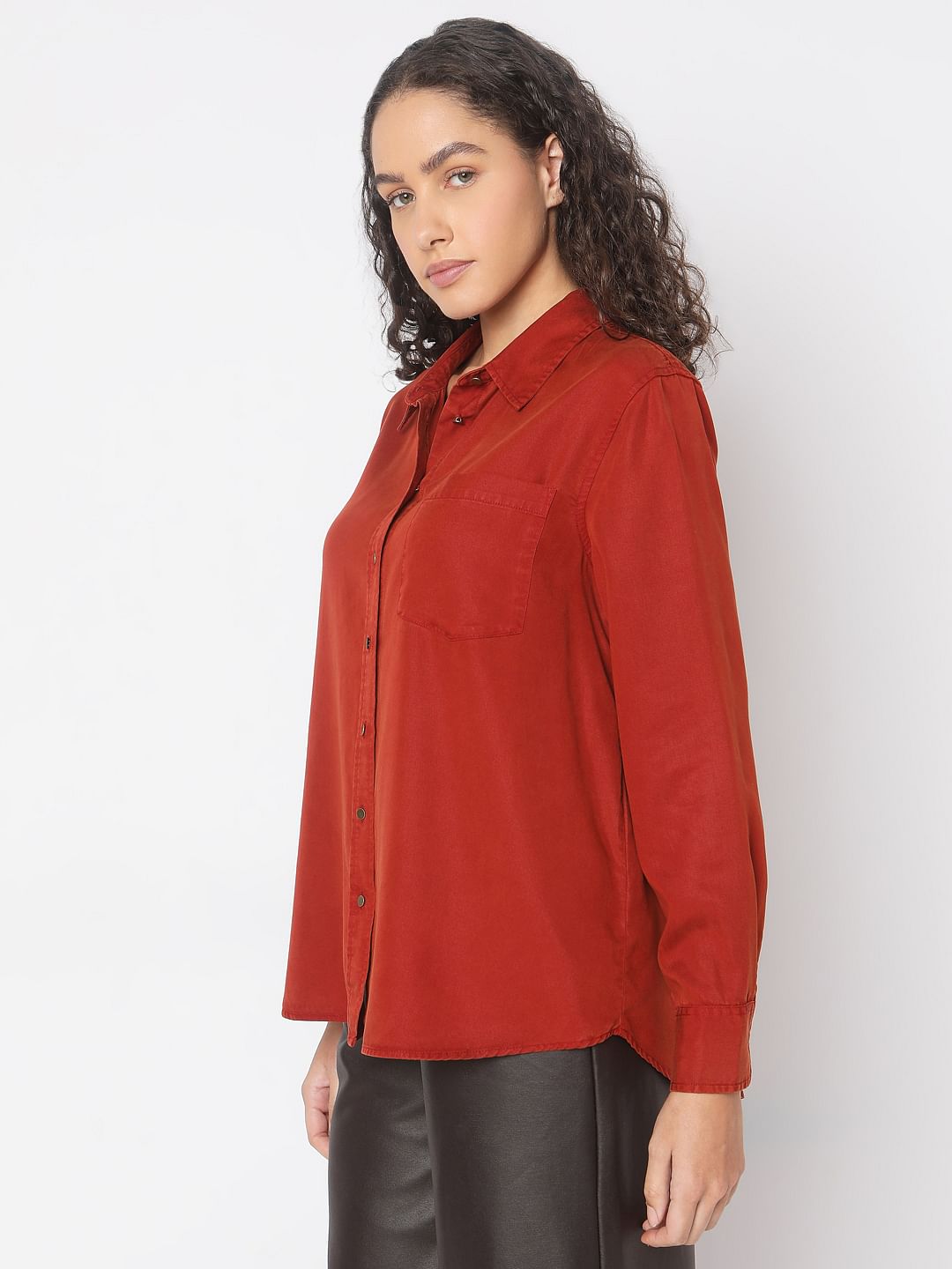 Orange Regular Shirt