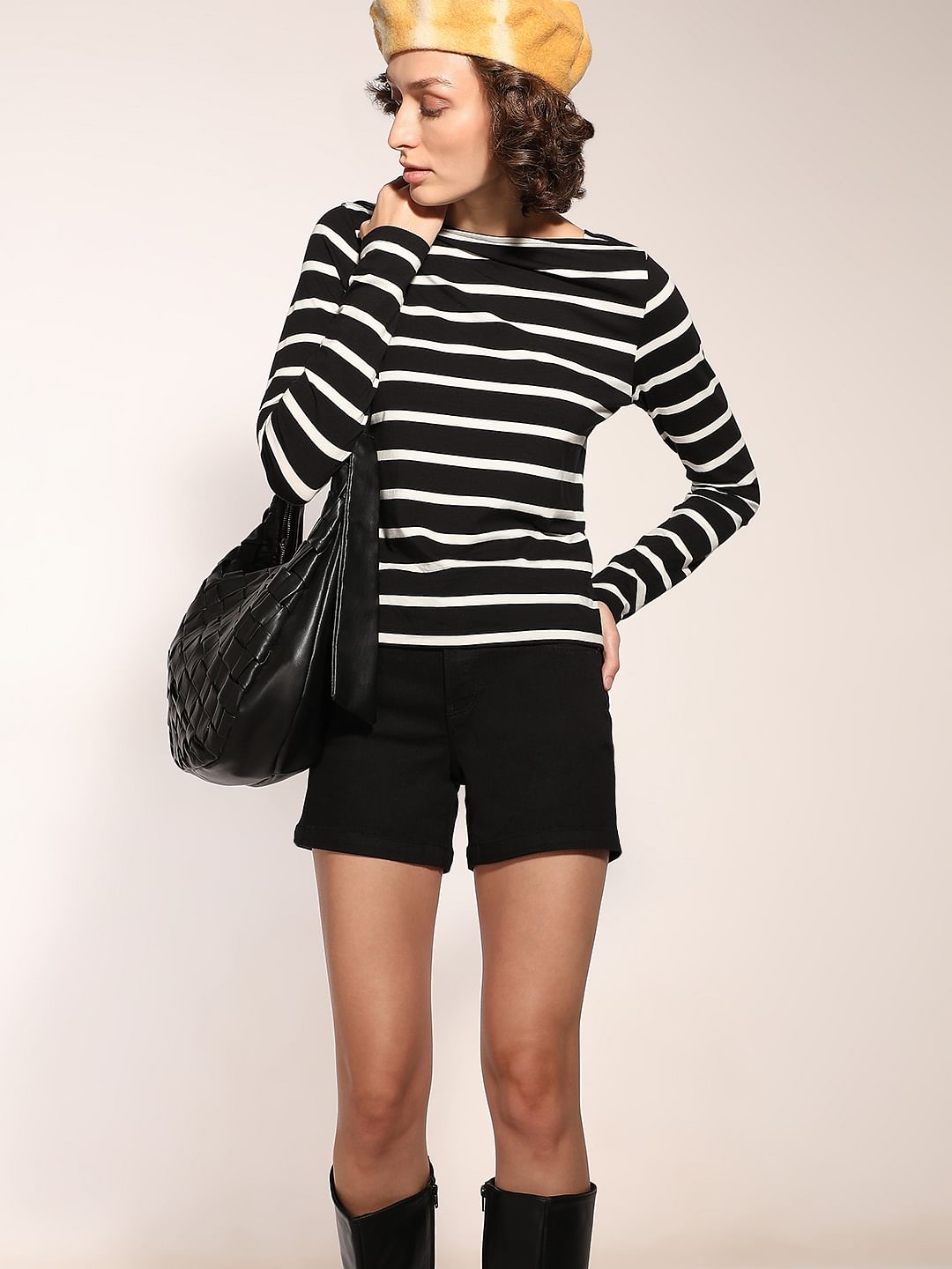 Black Striped Top