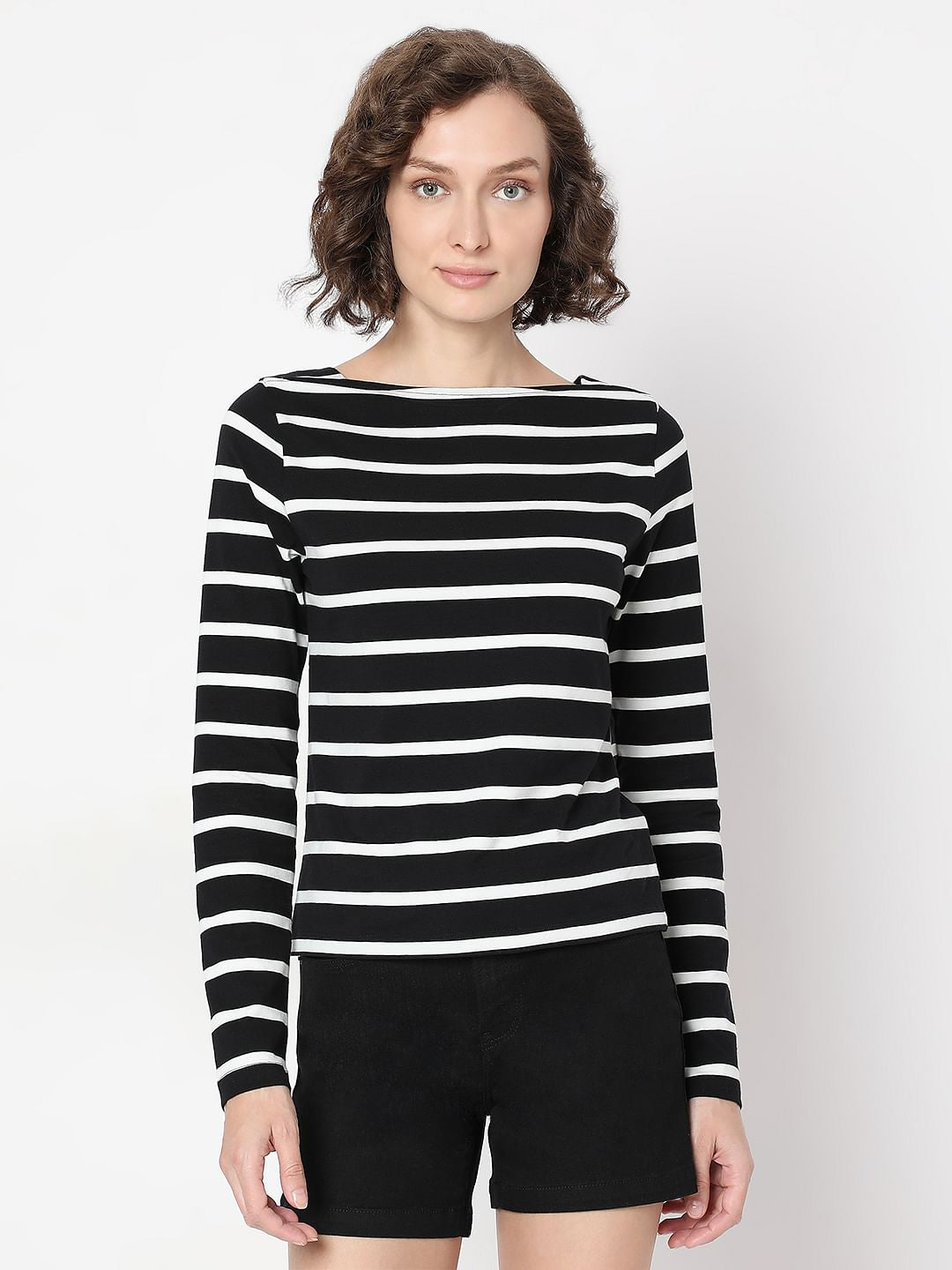 Black Striped Top