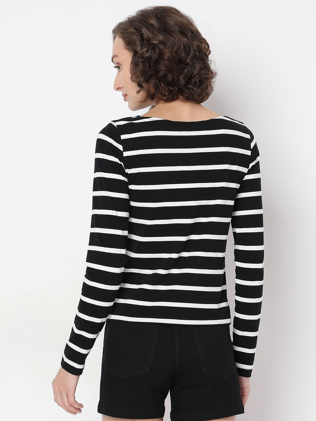 Black Striped Top