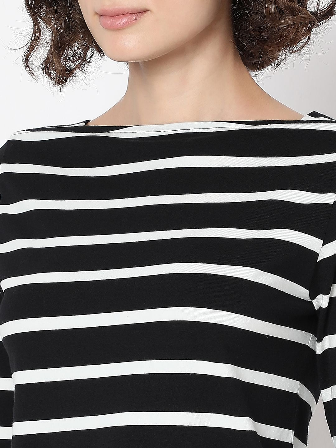 Black Striped Top