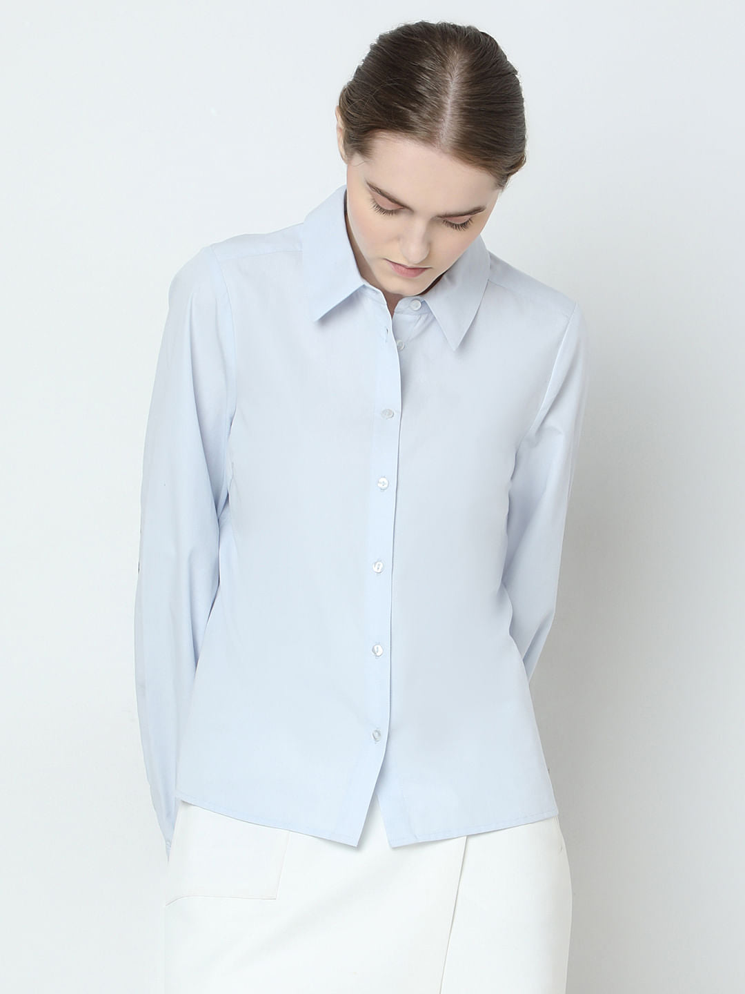 Sky Blue Cotton Shirt