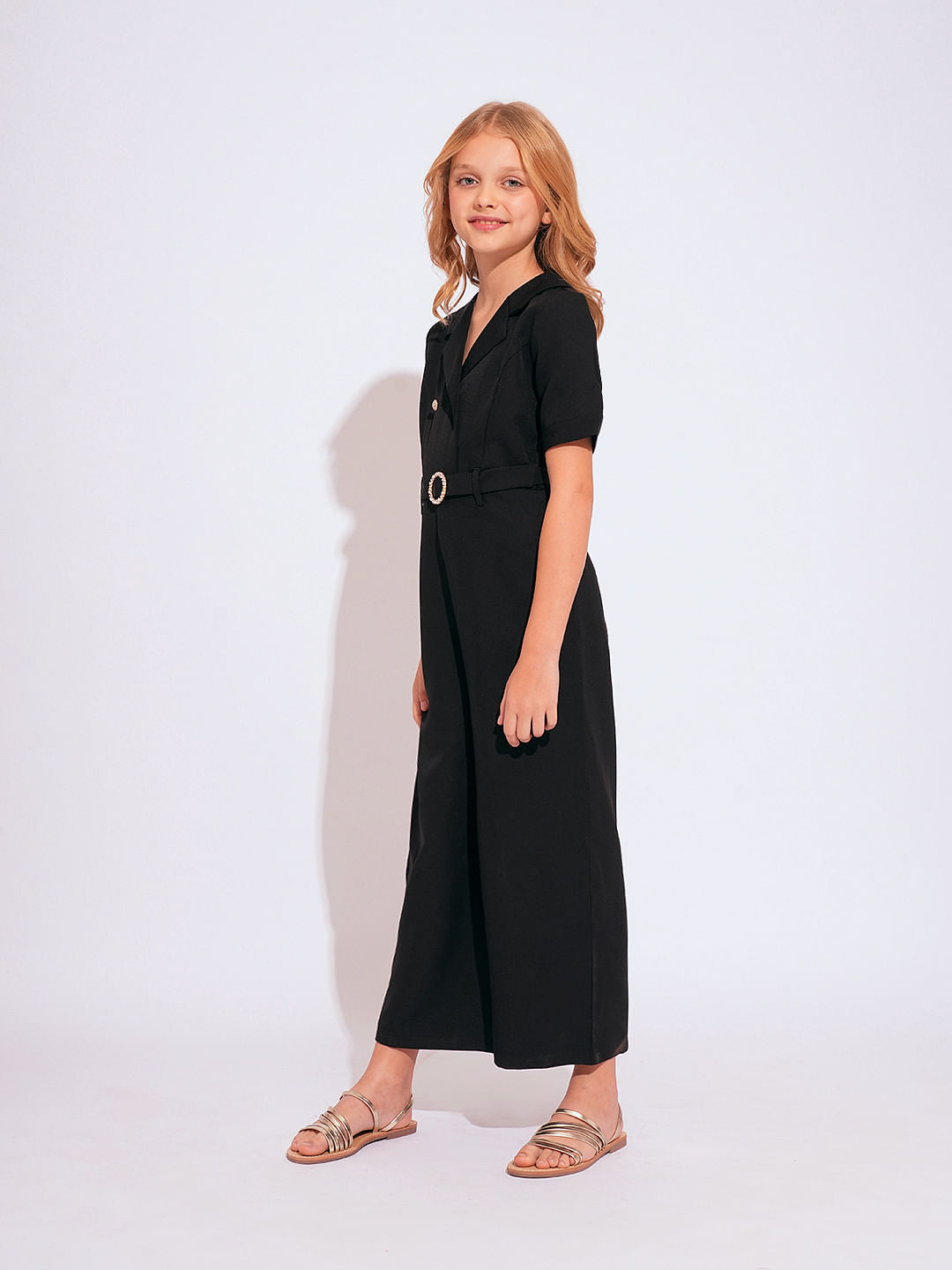 Girls Black Jumpsuit