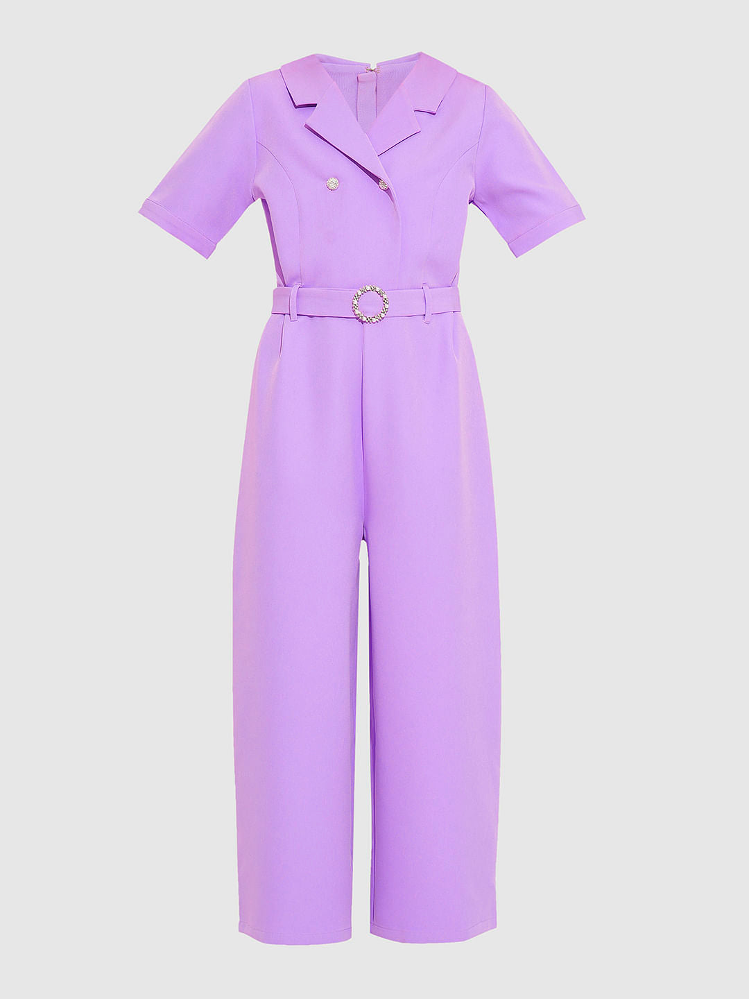 Girls Purple Jumpsuit
