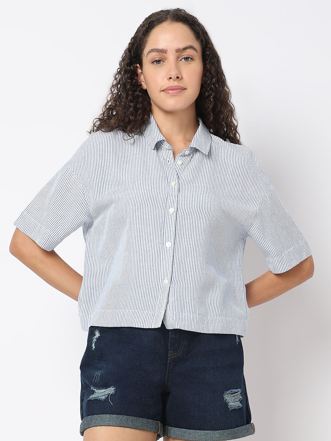 Blue Striped Shirt