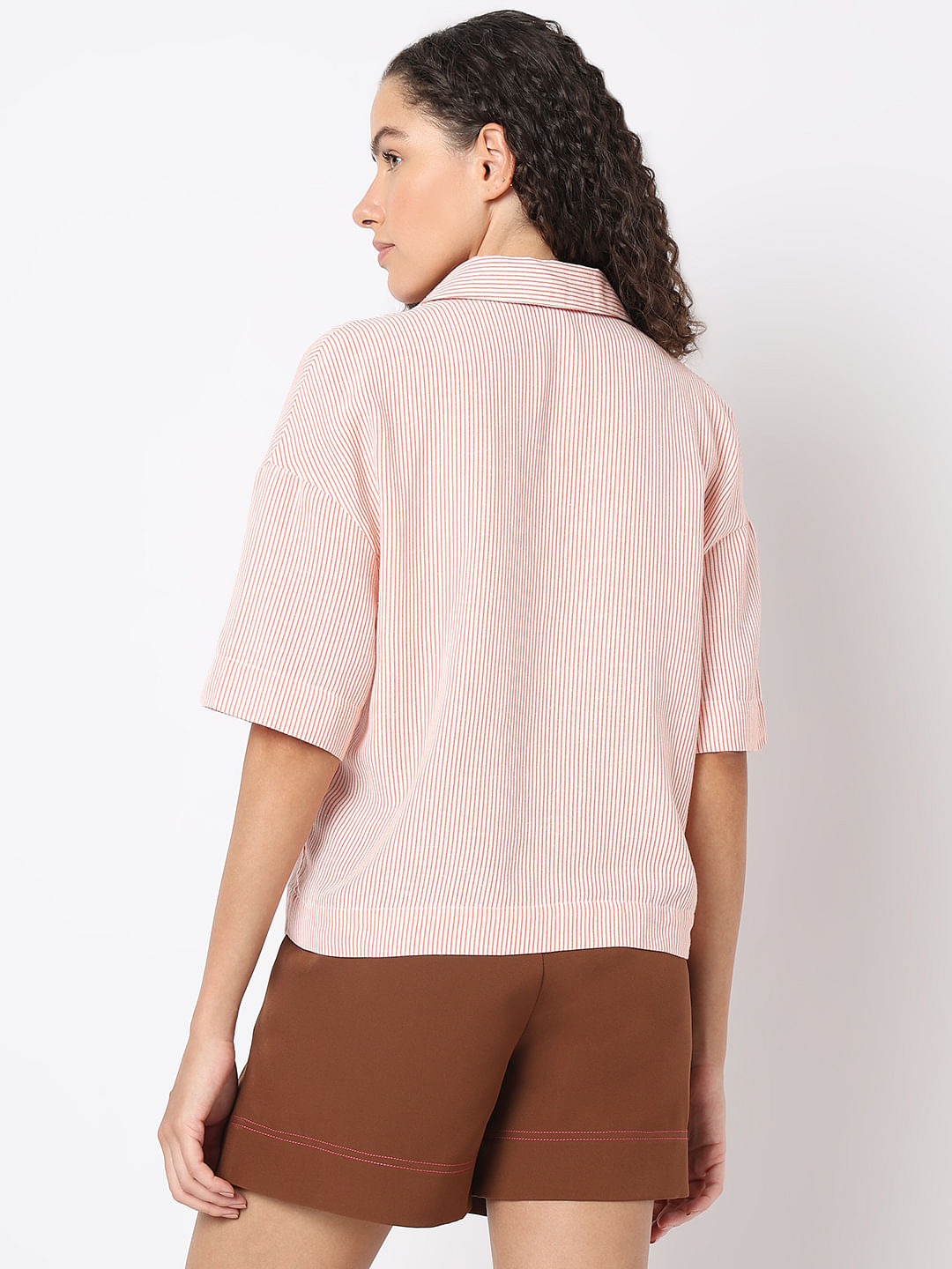 Orange Striped Shirt