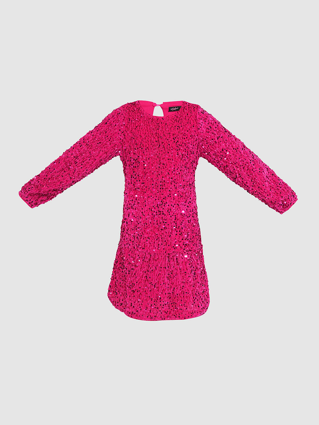 Girls Pink Sequin Dress