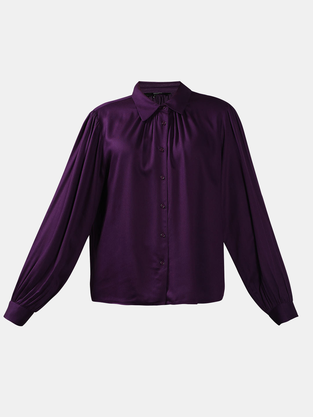 Dark Purple Full Sleeves Shirt