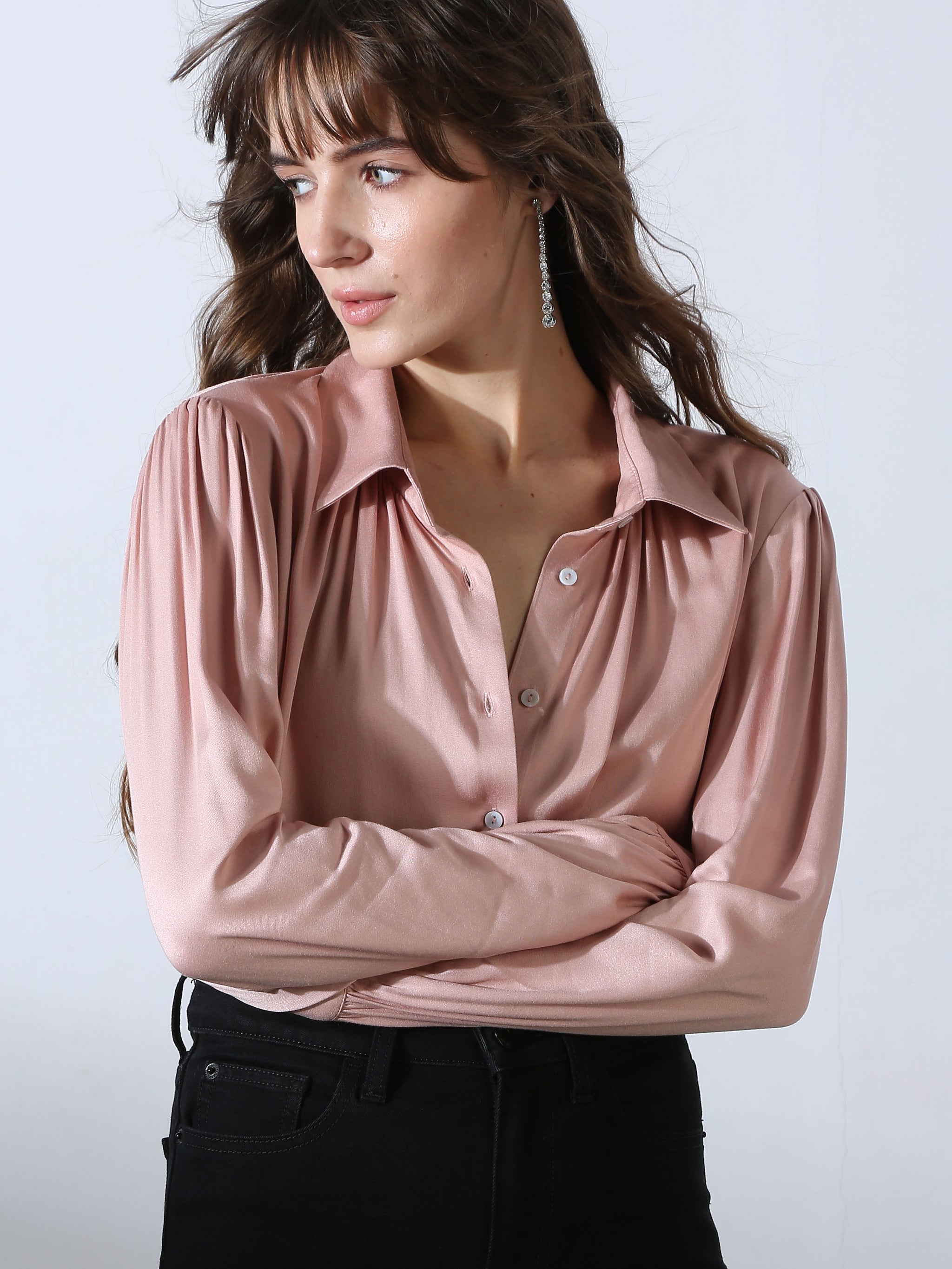 Pink Full Sleeves Shirt - Main Image