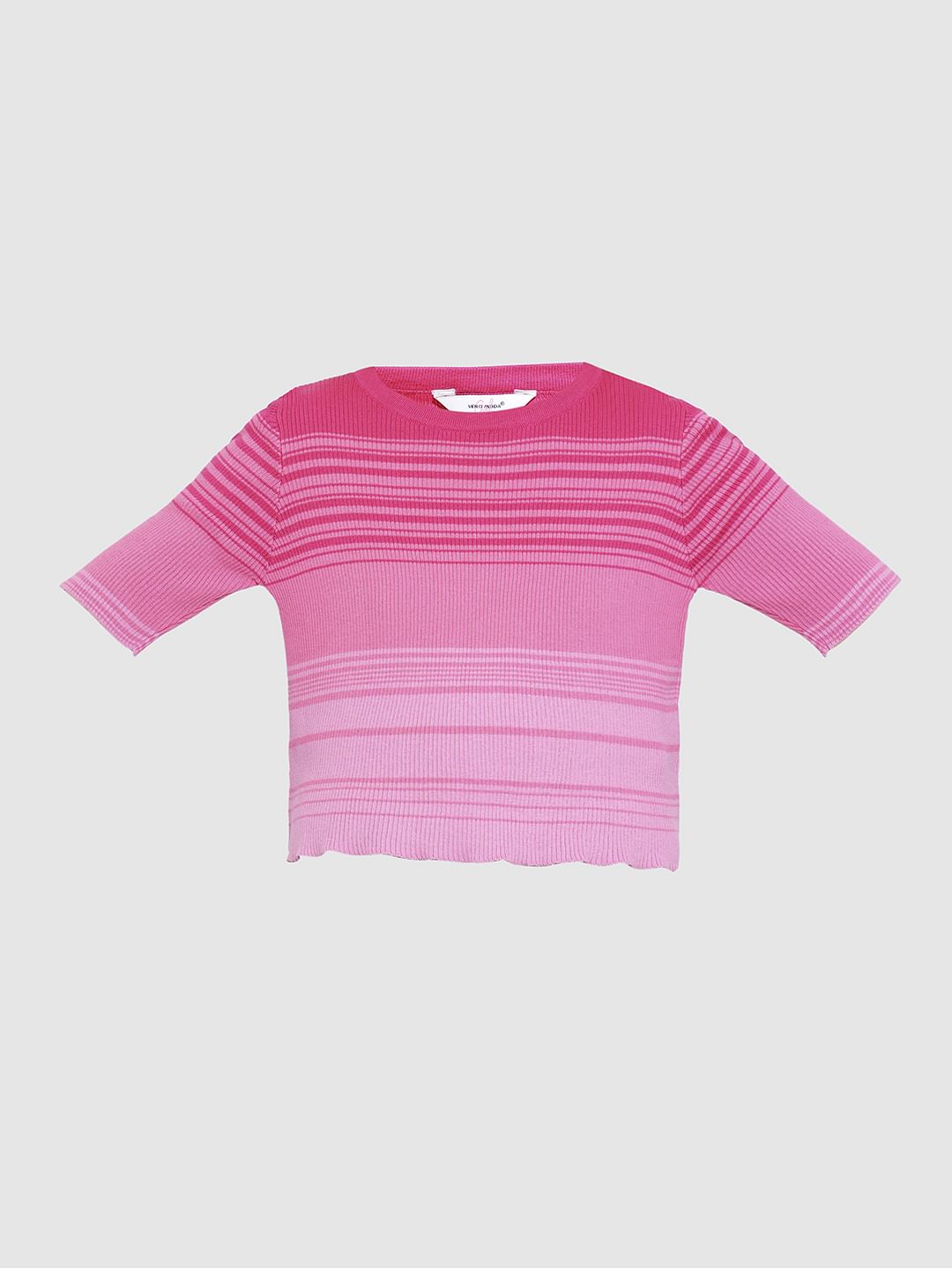 Girls Pink Knitted Top
