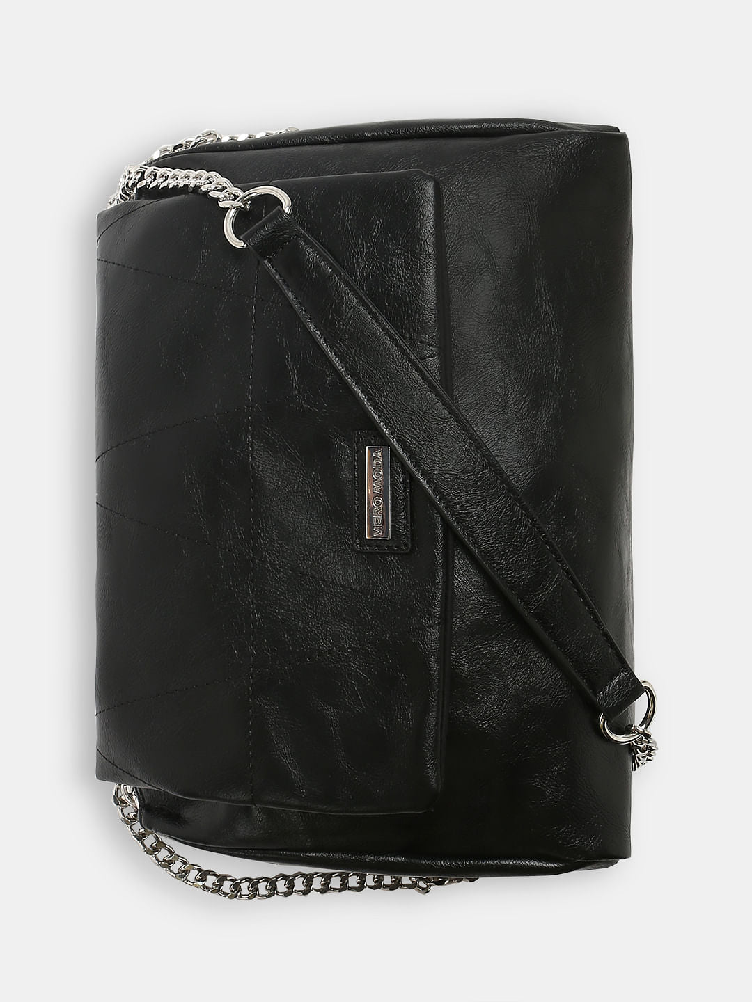 Black Pu Sling Bag