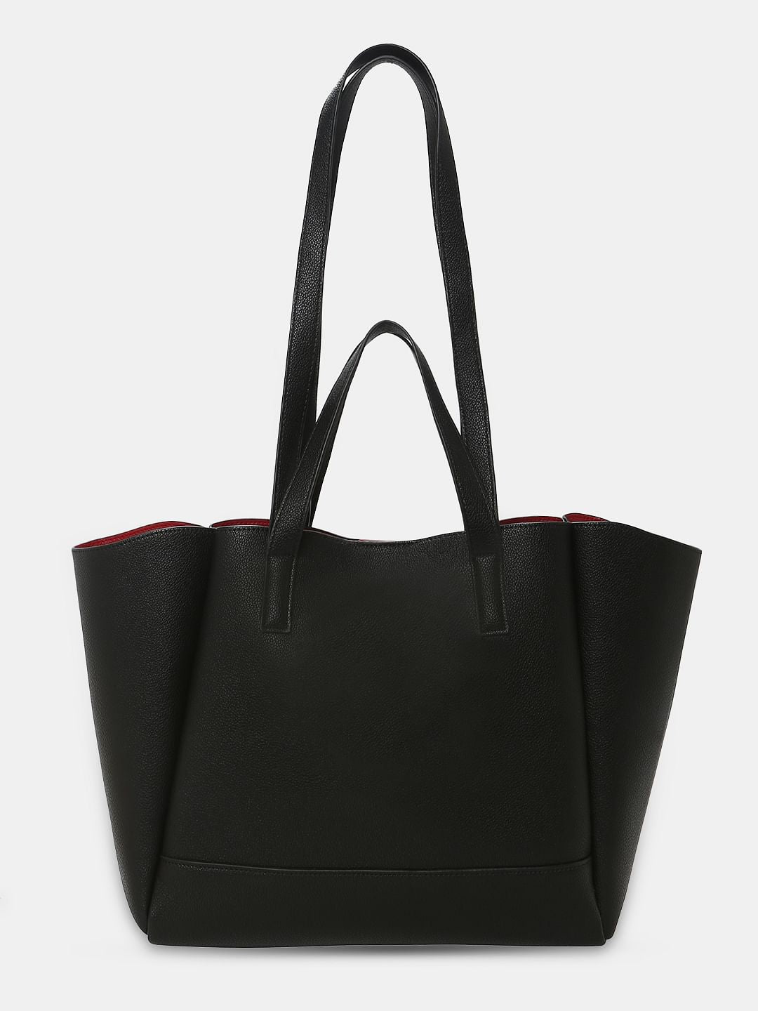 Black Pu Tote Bag