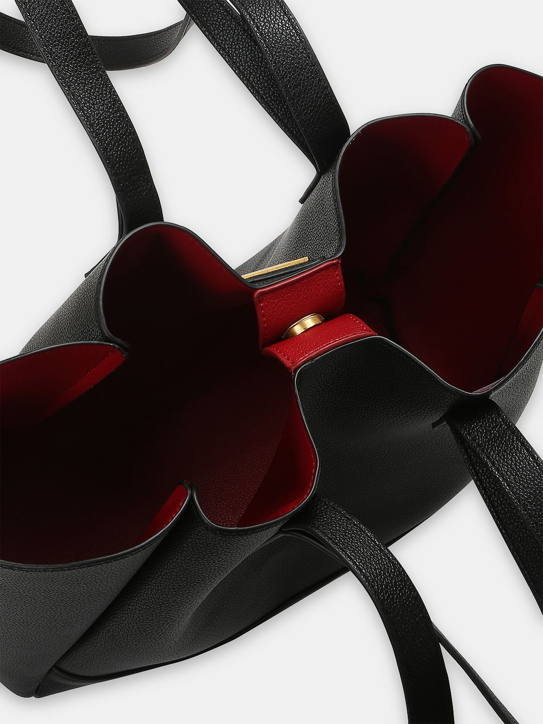 Black Pu Tote Bag