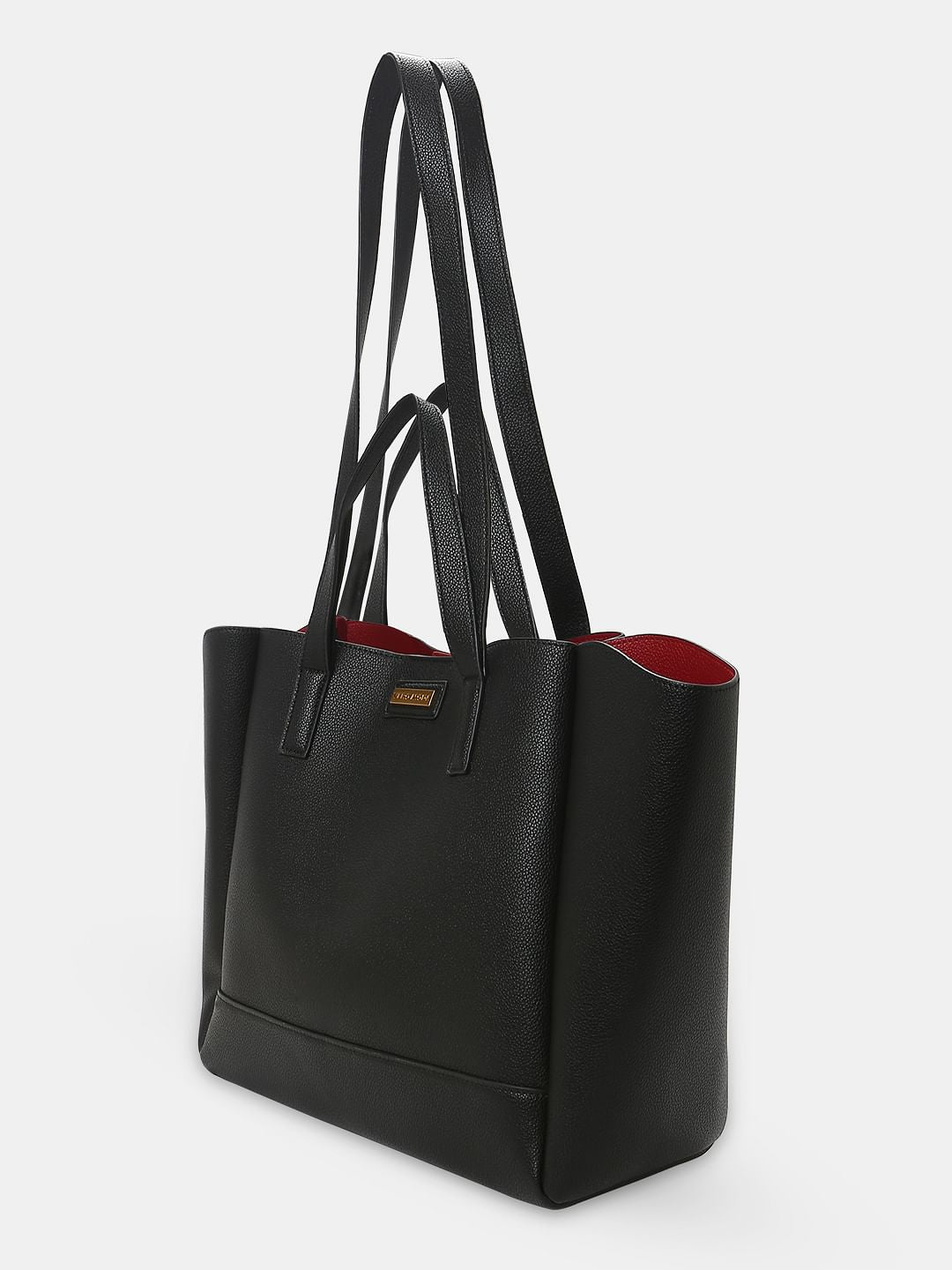 Black Pu Tote Bag